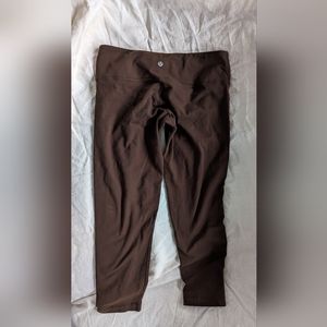 Lululemon Athletica Crop Leggings  Chocolate Brown Size 6